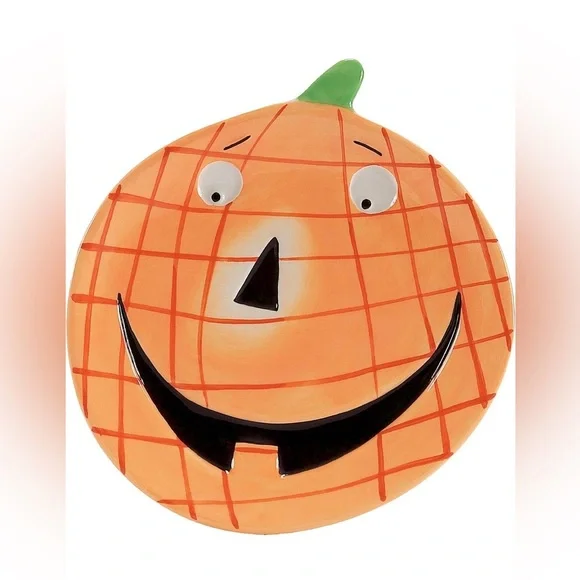 Boston Warehouse Pumpkin Patch Shaped Plate Set of 4 - Picture 2 of 11